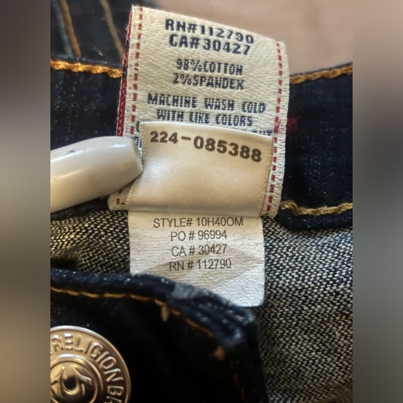 True Religion Brand Jeans Women’s size 28 Stella Skinny Dark Blue - Picture 11 of 14